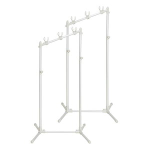 屋外用 物干し台/物干しスタンド 【幅73×奥行79×高さ118〜150cm】 アルミ製 高耐久性 耐食性 高さ調節 『セキスイ 大空』