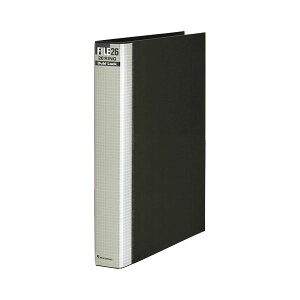 (まとめ)マルマン ダブロックファイル B5タテ26穴 200枚収容 背幅38mm ブラック F678R-05 1冊【×10セット】