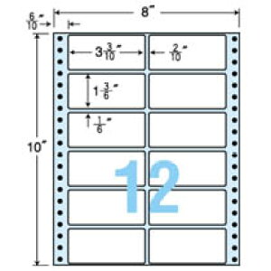 �i�i�t�H�[�� �A�����x�� M�^�C�v 8×10�C���` 12�� 84×38mm 500��(6000��)/��(MT8C) �@�������݁I