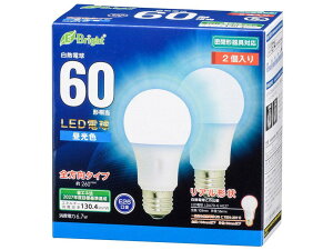 LED�d��(60�`����/874lm/�����F/E26/�S�����z��260°/���`���Ή�/2����) LDA7D-G AG27 2P