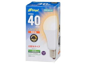LED電球(40形相当/540lm/電球色/E26/広配光180°/密閉形器具対応/調光器対応) 　送料込み！