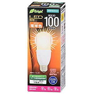 06-3127 LED�d�� T�`(100�`����/1600lm/�d���F/E26/�S�����z��300°/���`���Ή�/�f�M�ގ{�H���Ή�) LDT13L-G IS20 �@�������݁I