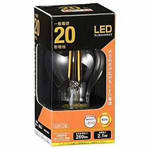 06-3461 LED�t�B�������g�^�C�v�d�� �N���A(20�`����/260lm/�d���F/E26/�S�����z��310°) LDA2L C6 �@�������݁I