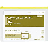 カラーソフトクリヤーケースC 人気激安 高品質 A4 クケ-314Y 単位:マイ