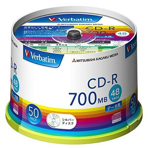 Verbatim SR80FC50V1 �f�[�^�pCD-R 700MB 4-48�{�� �X�s���h���P�[�X��50���p�b�N �@�������݁I