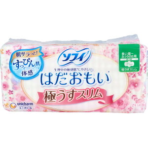 ソフィ はだおもい 極うすスリム 多い昼-ふつうの日用 羽つき 24個入 【単品】 送料込み!(北海道・沖縄・離島は別途送料)