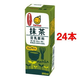 マルサン 豆乳飲料 抹茶(200ml*48本セット)【マルサン】