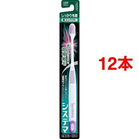 システマ ハブラシ しっかり毛腰タイプ 超コンパクト ふつう(12本セット)【w6i】【システマ】