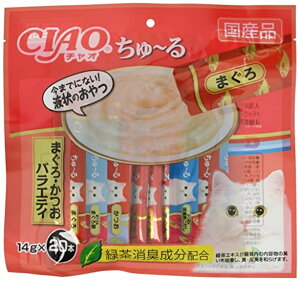 チャオ ちゅ〜る まぐろ・かつおバラエティ(20本入×4セット(1本14g))【ちゅ〜る】