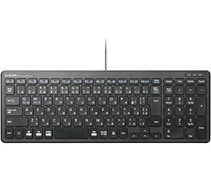 �G���R�� �L�[�{�[�h �L�� �p���^�O���t USB ���^ �R���p�N�g TK-FCP097BK(1��)�y�G���R��(ELECOM)�z