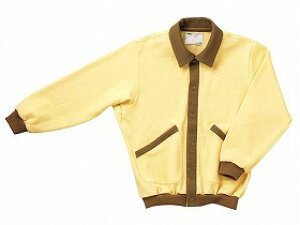 スクエアニット室内着(えり付き前開きタイプ)/クリーム/LL 大阪エンゼル 5101