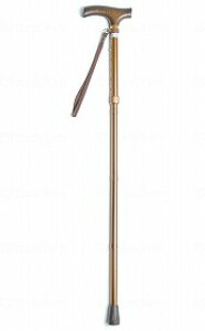 夢ライフステッキ 折りたたみ伸縮型/ブラウン/ギフトボックス仕様 ウェルファン 009713