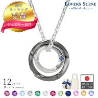 【楽天1位】日本製 誕生石 ネックレス メンズ ネックレス シルバー 55cm チェーン LSP0096BSBK ネックレ…