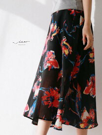 楽天市場 花柄スカート 黒の通販