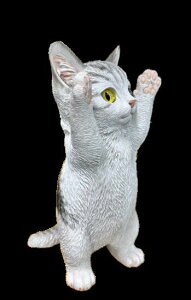 ねこの置物 ガーデニング ガーデンオーナメント 置物 オブジェ インテリア かわいい 雑貨 樹脂 猫 ネコ 動物 ディスプレイ 【 子ねこ E