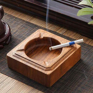 灰皿 ウォールナット材 木製 家庭用 リビング 卓上 おしゃれ 個性的 和モダン シンプル モダン レトロモダン ホテル オフィス 来客用 収