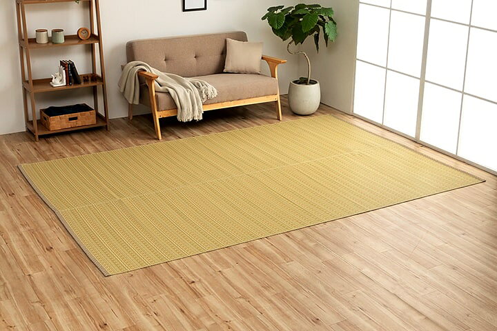 楽天市場】洗える い草風 カーペット バルカン 江戸間 10畳 435×352cm 