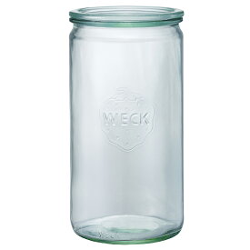 【100円クーポン対象】WECK ウェック ストレートシェイプ 1550 ml WE-974 保存容器 キャニスター ガラス 耐熱ガラス キャニスター 密閉 保存瓶 おしゃれ キャッシュレス還元