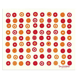 100円クーポン対象 ■在庫限りで終了　スポンジワイプ キャンディRD Lサイズ 大判 北欧 BENGT＆LOTTAベングト＆ロッタ 布巾 キッチンワイプ