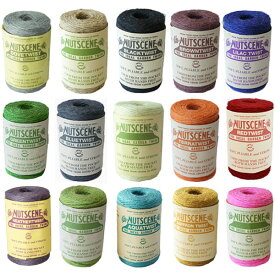 【100円クーポン対象】ナッツシーン 麻ひも 麻紐 スプール カラー 全15色 約110m Nutscene ラッピング 手芸 園芸 編み物 クラフト ジュート ナッツ 紐 おしゃれ キャッシュレス還元