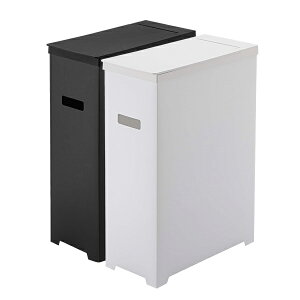 タワー スリム 蓋付き ゴミ箱 2個組 45L 35L 分別 折りたたみ 軽量 ポリプロピレン カット アウトドア tower 山崎実業 ホワイト ブラック 775205 775206 775332 送料無料 コンパクト シンプル モノトー