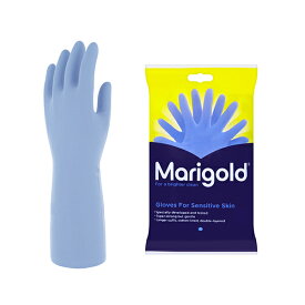 ゴム手袋 マリーゴールド キッチン手袋 キッチングローブ 敏感肌用 センシティブ 手荒れ ロング グローブ 作業 厚手 ブルー おしゃれ marigold Sサイズ Mサイズ ラッピング対応 洗剤 プチ ギフト プレゼント 女性 男性 おす