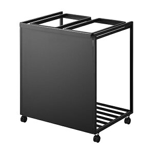 タワー tower ゴミ箱 45l テーブル下 山崎実業 目隠し 2分別 ダスト ワゴン パン ボックス ごみ箱 ホワイト ブラック キャスター付 移動 隠せる 隠す 見えない 送料無料 シンプル 新築 賃貸 おす