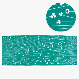 【100円クーポン対象】クローバー 手ぬぐい こしぇる工房 メール便 対応 オリジナル手拭い ギフト 岩手 東北 お土産 植物 かわいい おしゃれ キャッシュレス還元