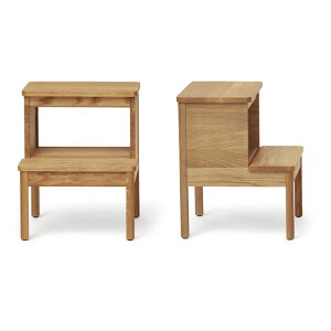 最大100%ポイントバック!※条件あり スツール 木製 高さ45cm 幅38cm 収納 おしゃれ 北欧 サイド テーブル イス 椅子 ステップ 踏み台 Form&Refine シンプル インテリア チェア 天然木 オーク 送料