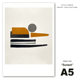 【100円クーポン対象】スティルレーベン STILLEBEN A5 ポスター 148×210mm Sunset 日没 メール便 Atelier Cph サンセット デンマーク 北欧 インテリア おしゃれ キャッシュレス還元