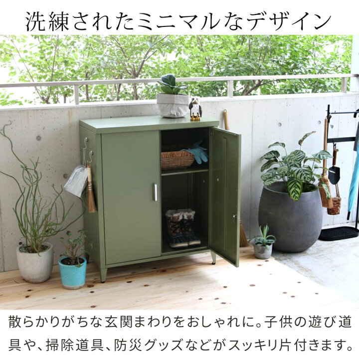 楽天市場】スチール収納庫 「LUXON（ルクソン）」 ST-002ベランダ 物置 