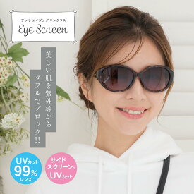 鯖江企画 EYE SCREEN サイドスクリーン サングラス アイスクリーン 日よけ 日焼け ブロック 紫外線カット 紫外線対策 UV対策 ARコーティング 反射防止 花粉 花粉対策 美容 おしゃれ 20代 30代 40代　Q　PF