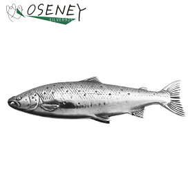 魚 ブローチ シルバー925 純銀 鮭 サケ 川魚