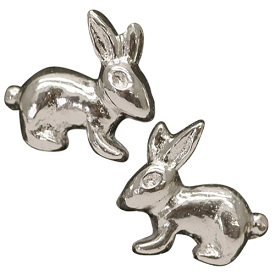 ウサギ ピアス シルバー925 ミニ アクセサリー　送料無料