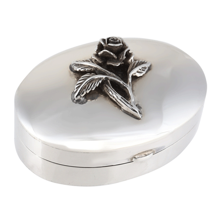 楽天市場】ピルケース 小物入れ 純銀 シルバー925 バラ 送料無料 代