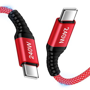 USB C to USB C �P�[�u��240W PD3.1 ���}���[�d 1.8m �^�C�vC USB PPS2.0�Ή� E-Marker�`�b�v���� ���ϋv�i�C�����҂� 480Mbps�f�[�^�]��