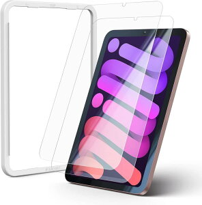 �K���X�t�B���� iPad mini7�iA17 Pro�j��7���� 2024�p/iPad mini6 �i��6����j2021�p ���� �K���X �Ռ��z�� �t���ی� �t�B���� 2���Z�b�g �K�C�h�g�t�� NTB21J354