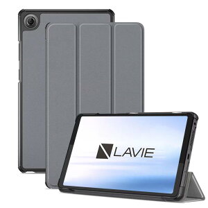 LAVIE Tab T8 (T0855/KAS,TAB08/H05) �p �P�[�X �J�o�[ �S�ʕی� 8.7�C���` �y�� �I�[�g�X���[�v�@�\�t�� �O�܂�X�^���h�@�\ �����݌v �����h�~ �ϏՌ� ���E�ȒP