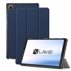LAVIE Tab T8 (T0855/KAS,TAB08/H05) �p �P�[�X �J�o�[ �S�ʕی� 8.7�C���` �y�� �I�[�g�X���[�v�@�\�t�� �O�܂�X�^���h�@�\ �����݌v �����h�~ �ϏՌ� ���E�ȒP