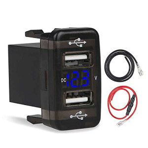 �g���^�Ή� TYPE-B �� 5V 2.1A 2�� USB �A�_�v�^�[ �\�P�b�g �� �[�d�� �}���[�d �X�}�[�g�t�H�� �^�u���b�g �d�b 12-24V LED �d���v TOYOTA�Ή� �V�K�[�\�P�b�g �J�[�`���[�W���[ QC3.0 �d�� �d�� USB�|�[