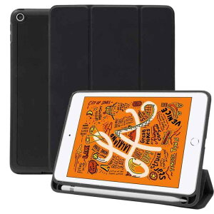 MS factory iPad mini �P�[�X Apple Pencil ���[ �ϏՌ� �X�}�[�g�J�o�[ �\�t�g TPU �I�[�g�X���[�v �y���V���z���_�[ �S11�F for iPad mini5