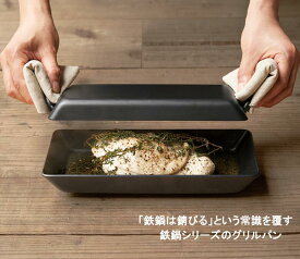 あやせものづくり研究会 Tetsu Grill 鉄グリル AYS-NW-1009 日本製 プレート レンジ オーブン フライパン フタ付き 魚焼きトレー バーベキュー キャンプ キッチン用品