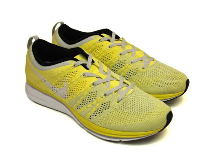 楽天市場 Nike Flyknit Trainer Electric Yellow White Pr Pltnmナイキ フライニット トレーナー ヴィレコ 楽天市場店