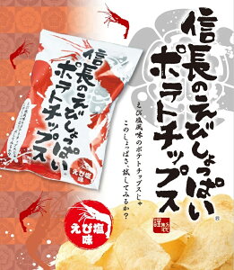 愛知県 お土産 「信長のえびしょっぱいポテトチップス (100g入)」 手土産 常温 日持ち スナック ポテトチップス えび 信長 土産 しょっぱい 名古屋 お菓子 スナック菓子 ポイント消化 あす楽