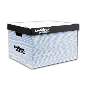 収納ボックス 白 3枚 ふた付き 折りたたみ 紙製 おしゃれ 箱 段ボール ダンボール ロジストックス VillageBox (V0013)