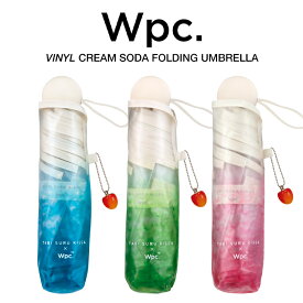 Wpc 折りたたみ傘 ビニール傘 旅する喫茶コラボ クリームソーダ アンブレラ Cream Soda Umbrella Wpc. ワールドパーティー PT-TA