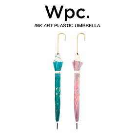 Wpc. ビニール傘 レディース メンズ 男女兼用傘 ジャンプ傘 インクアート プラスティック アンブレラ ワールドパーティー