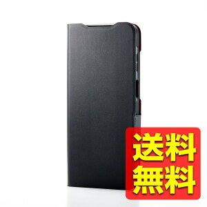 Galaxy A25 5G �P�[�X ���U�[ �J�o�[ �蒠�^ �}�O�l�b�g �t���b�v �Ռ��z�� ���y�� ���^ �X�^���h�@�\�t UltraSlim �u���b�N �M�����N�V�[ �M�����N�V�[ PM-G253PLFUBK / ELECOM �G���R�� �y���������z