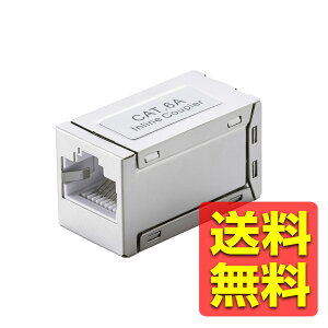 RJ45 ���p�R�l�N�^ Cat6A LAN�P�[�u�� ���� �A�_�v�^ STP�d�l �V���o�[ LD-RJ45S6ASV / ELECOM �G���R�� �y���������z