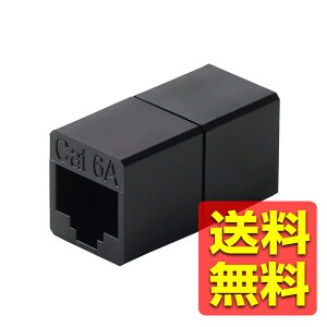 RJ45 ���p�R�l�N�^ Cat6A LAN�P�[�u�� ���� �A�_�v�^ UTP�d�l �u���b�N LD-RJ45U6ABK / ELECOM �G���R�� �y���������z